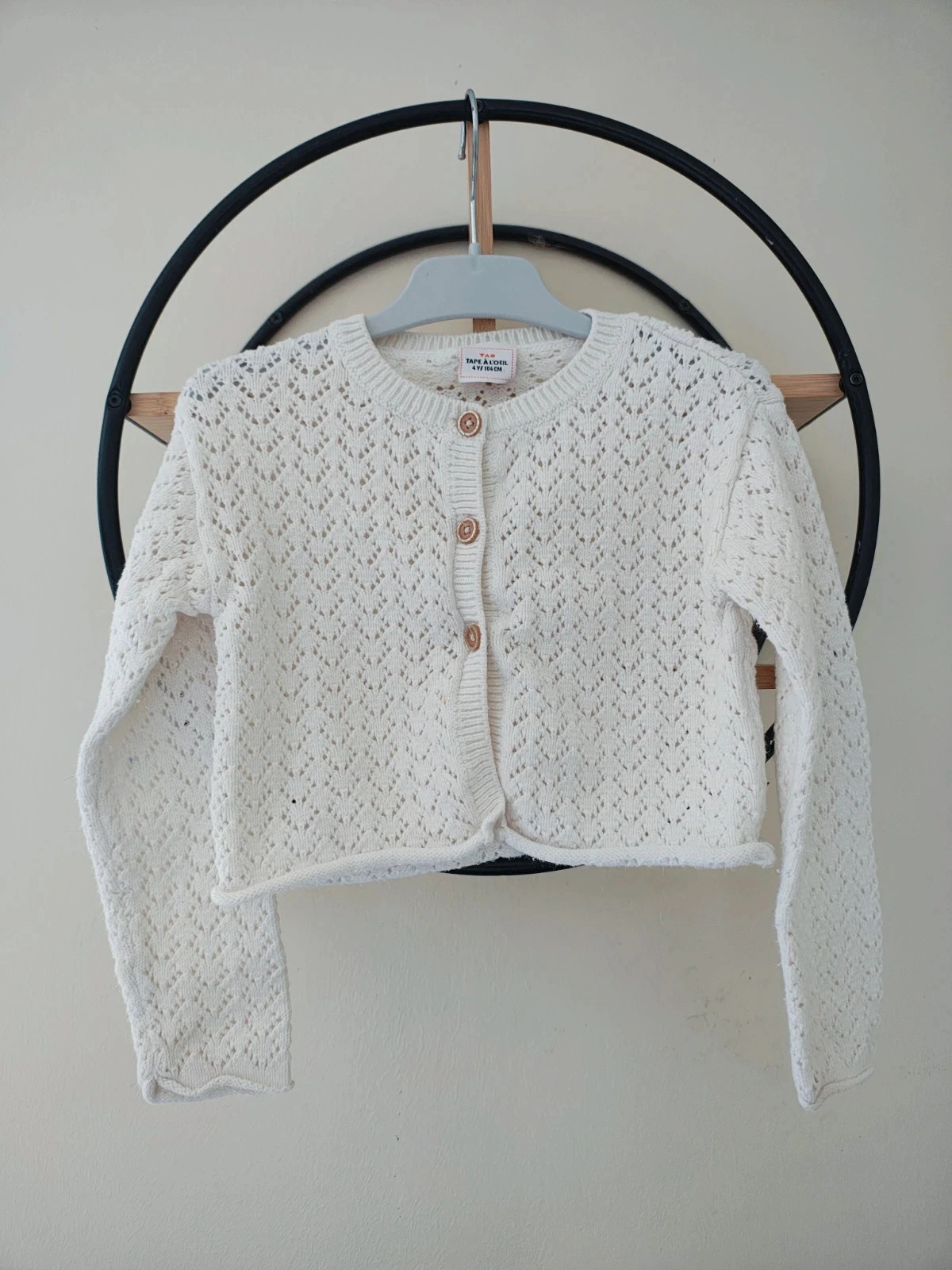 4 ans gilet maille tape a l'oeil